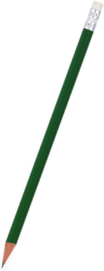 Bleistift rund mit Radiergummi