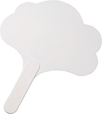 Handfächer Wolke