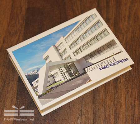 KLINIKUM BAD GASTEIN - Haftnotiz-Set im Bookcover-Umschlag