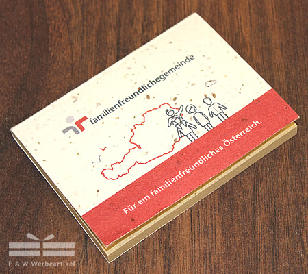 familienfreundlichegemeinde - Haftnotizen im Samenpapier-Softcover
